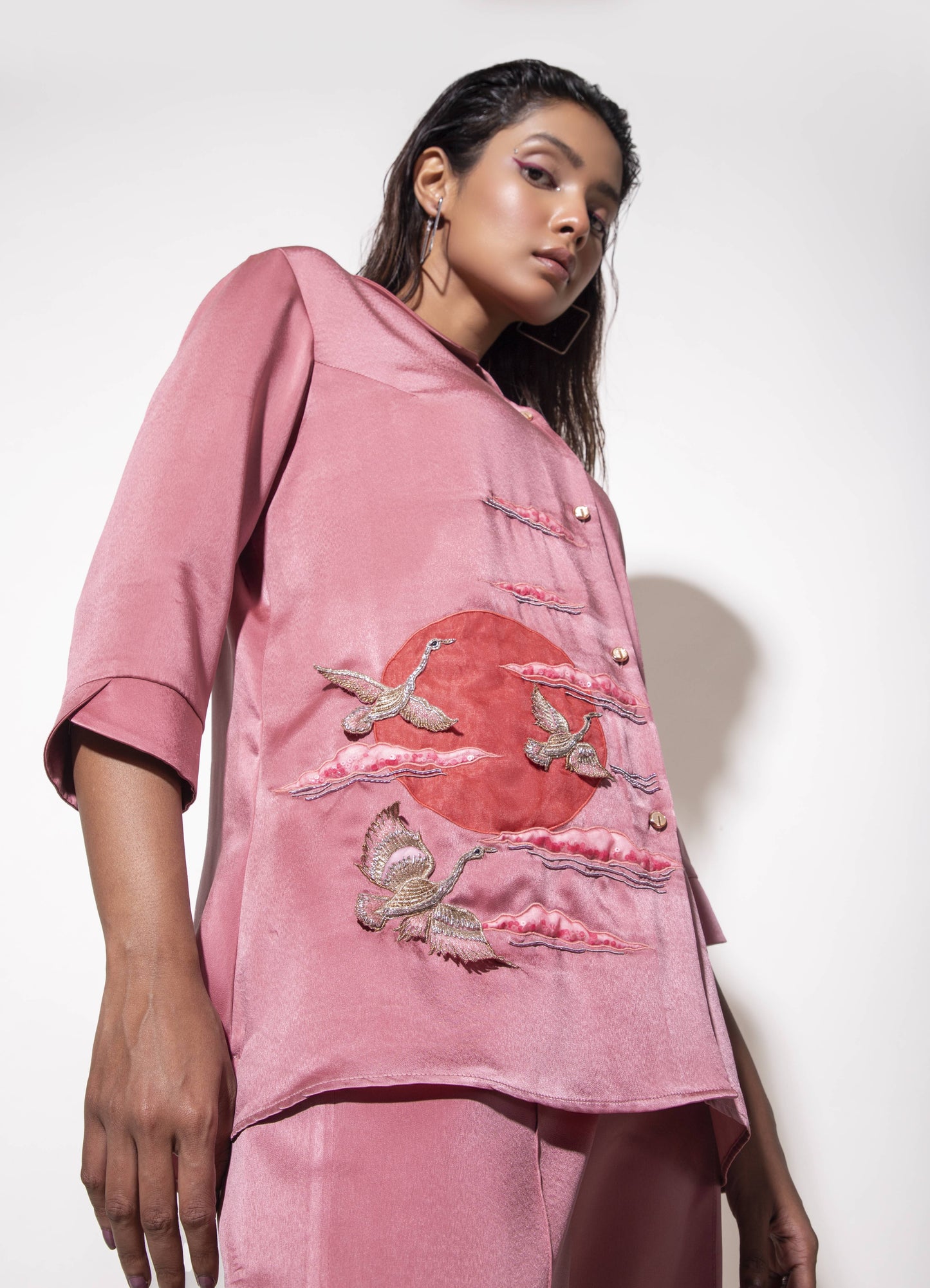 Dusk Embroidered Co-ord Set - Arimi - House Of Design