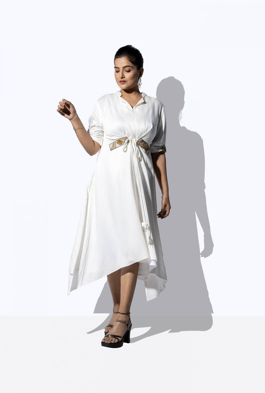 Front tieup high low dress - Arimi - House Of Design