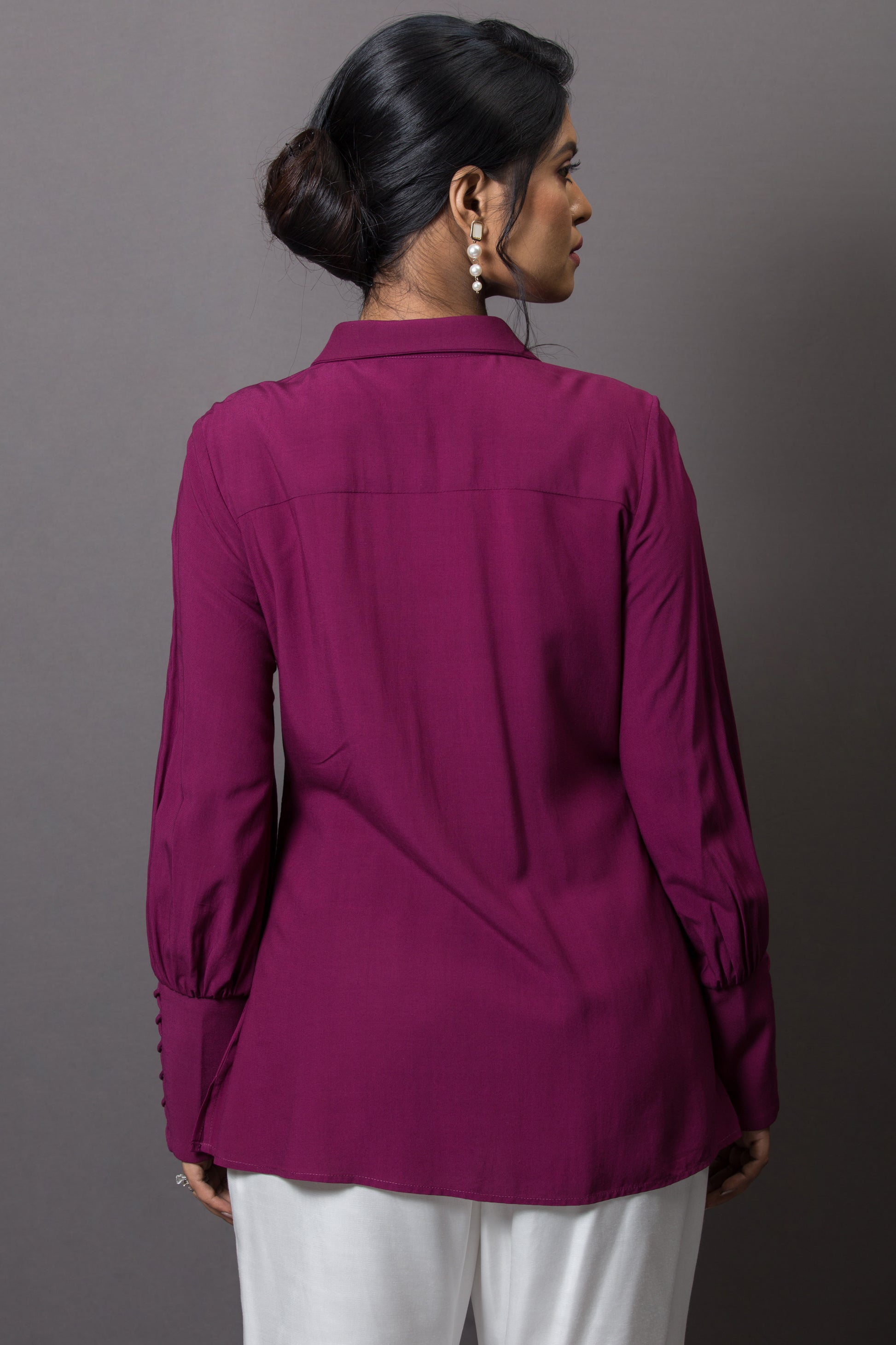 Silvery Fern Shirt - Arimi - House Of Design