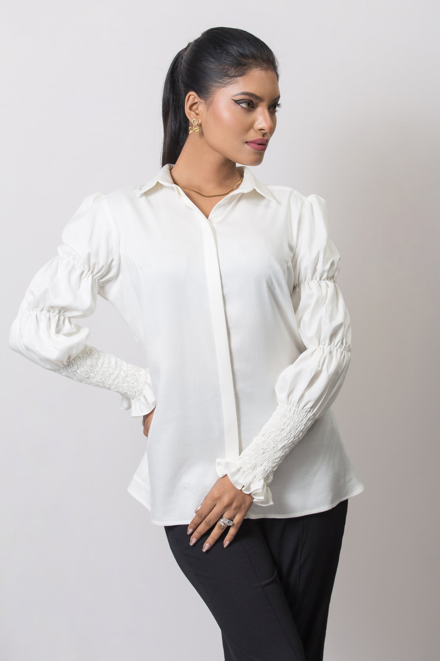 Victorian Puff Sleeve Shirt - Arimi - House Of Design