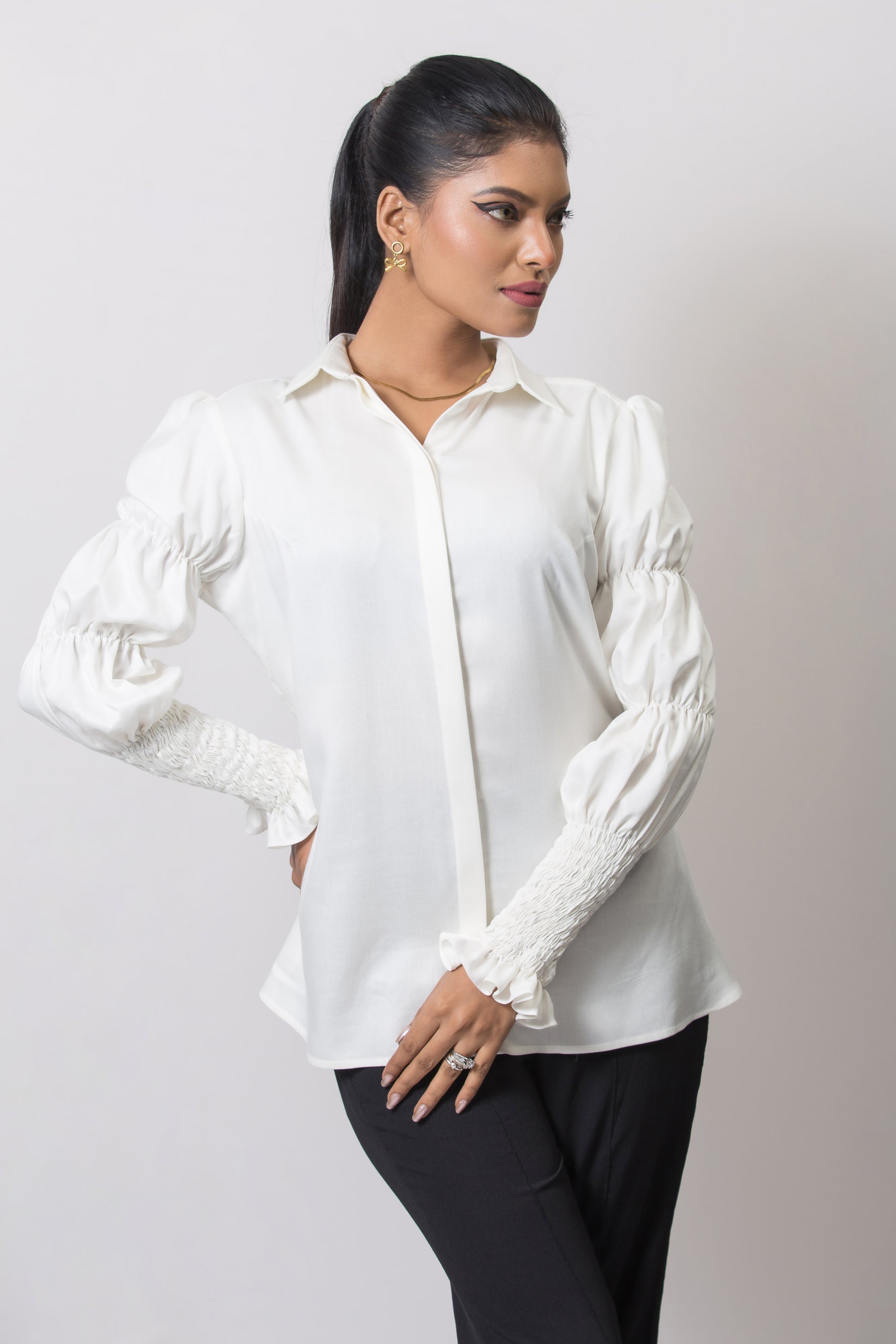 Victorian Puff Sleeve Shirt - Arimi - House Of Design