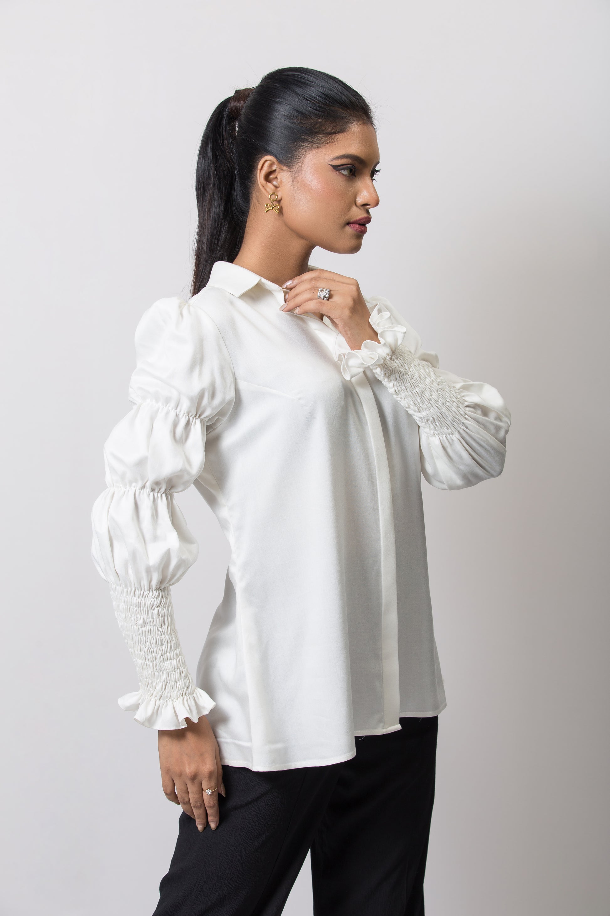 Victorian Puff Sleeve Shirt - Arimi - House Of Design