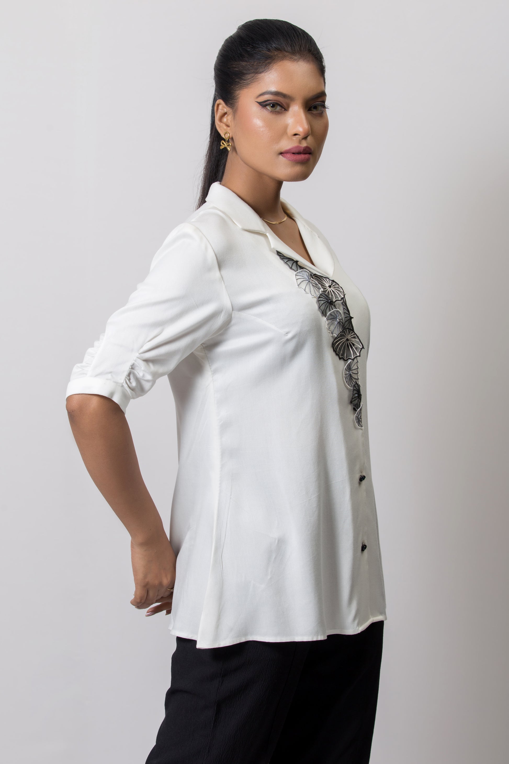 Umbrella Embroidered Shirt - Arimi - House Of Design