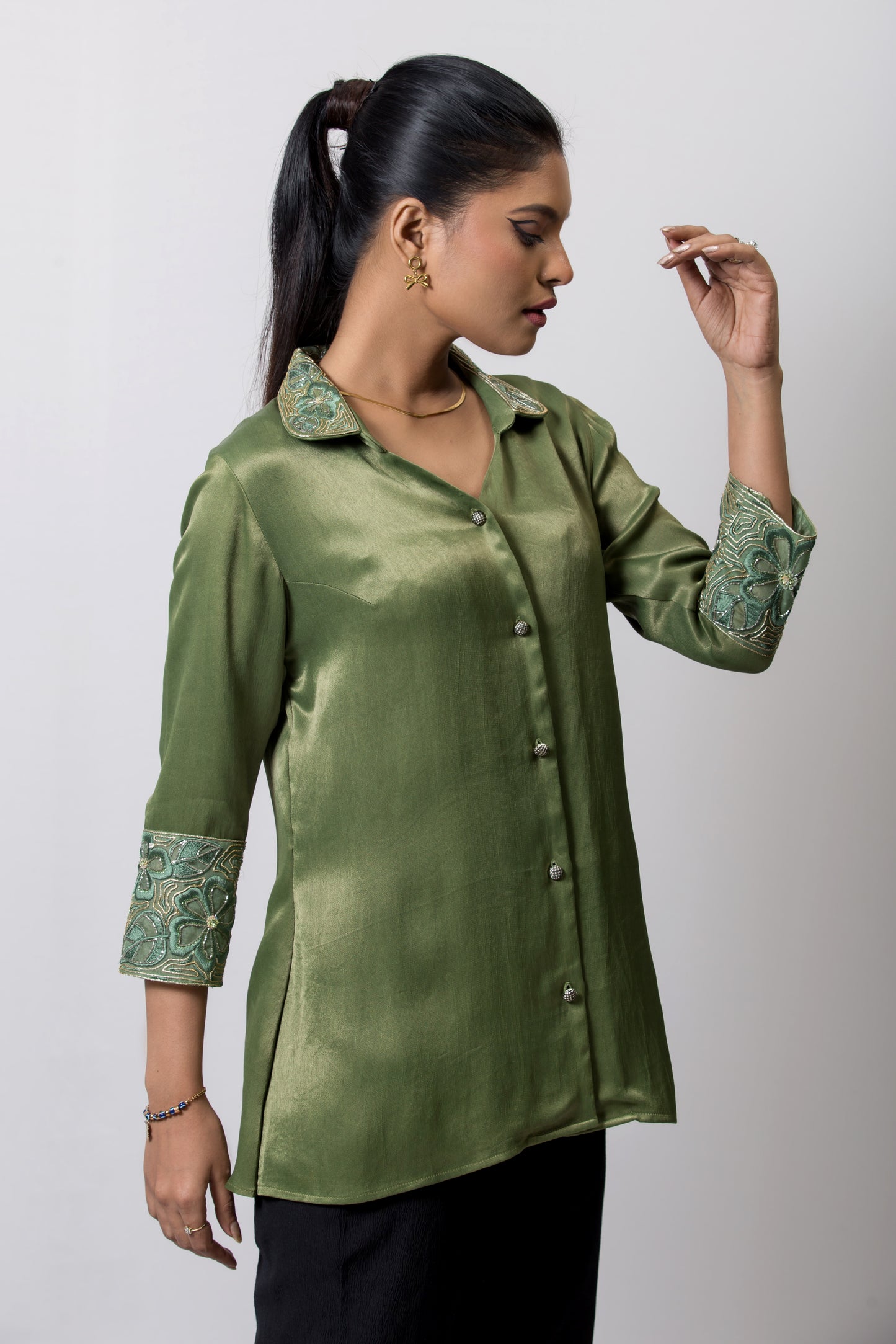 Serene moss Shirt - Arimi - House Of Design