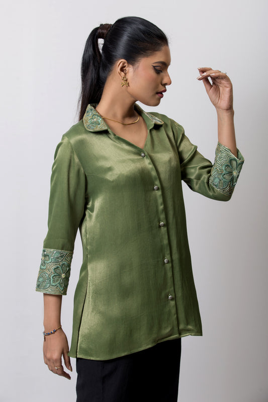 Serene moss Shirt - Arimi - House Of Design