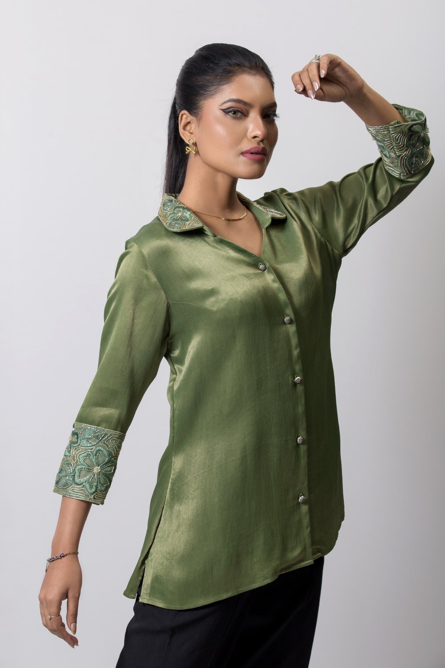 Serene moss Shirt - Arimi - House Of Design