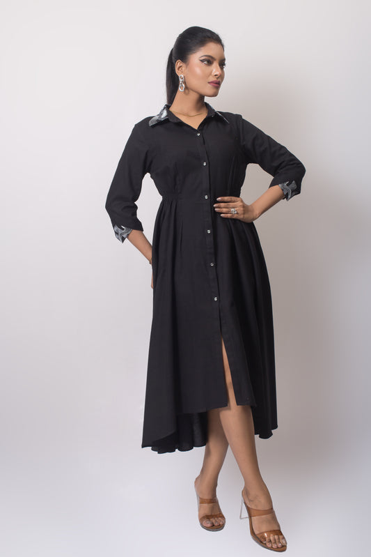 Elastic Waist Gather Dress - Arimi - House Of Design