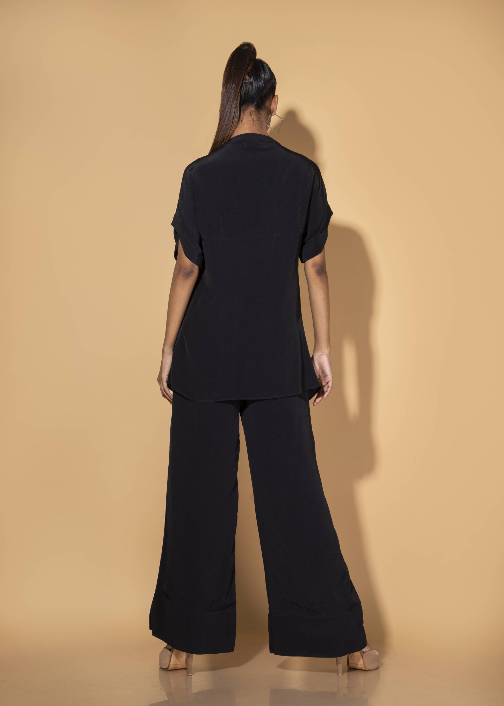 V Panel Embroidered Co-ord Set - Arimi - House Of Design