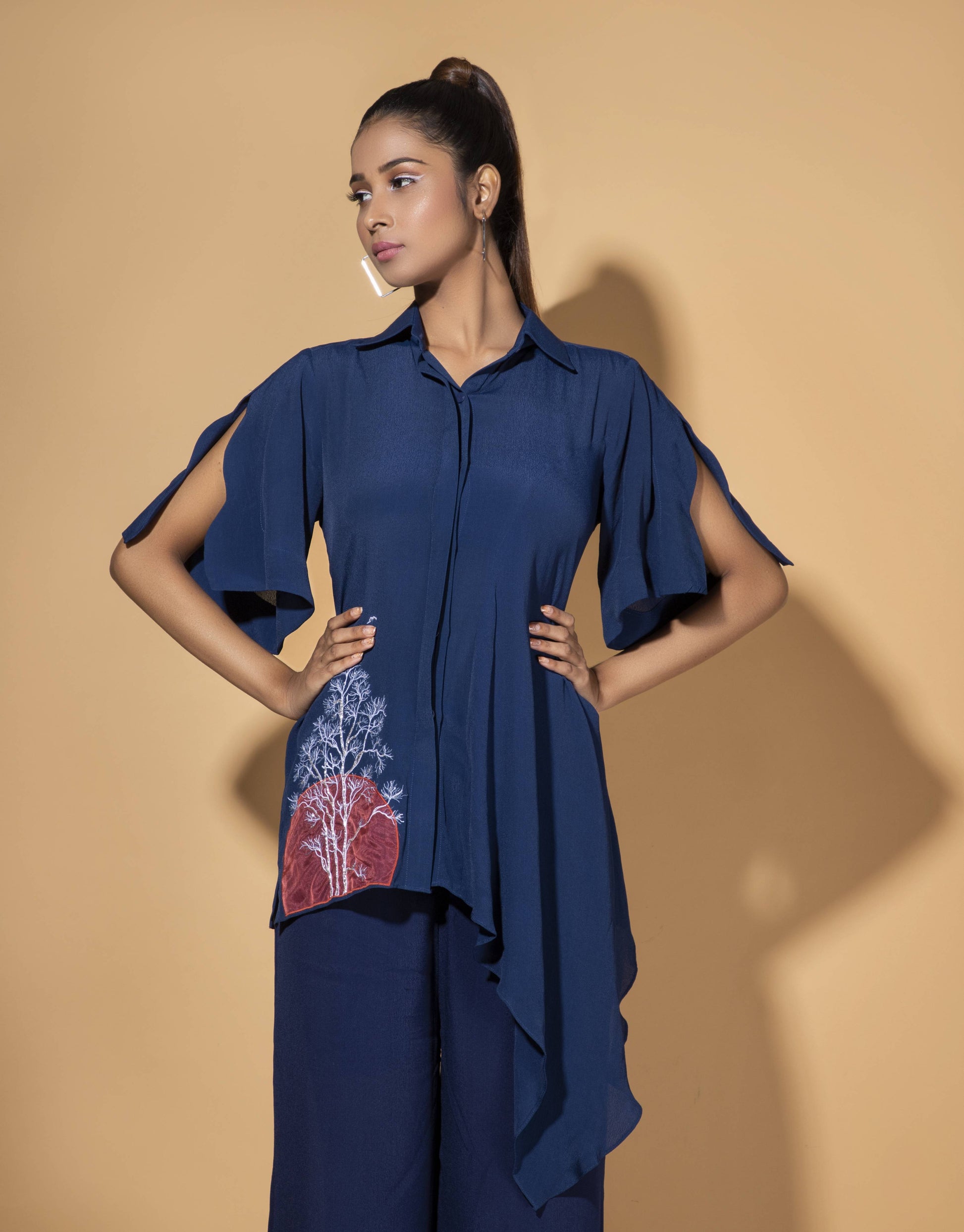 Composite Co-ord with Bias Panel - Arimi - House Of Design