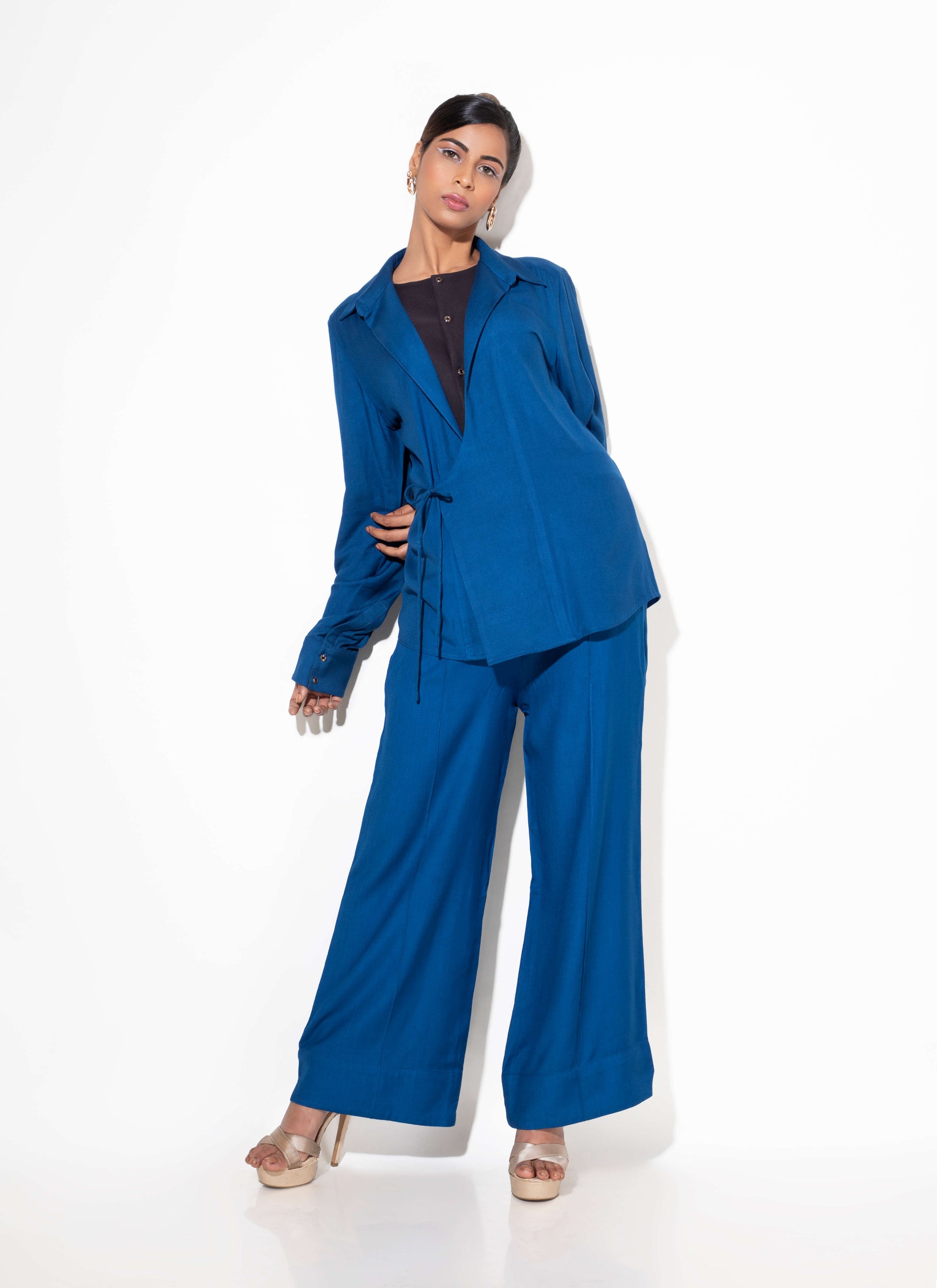 Hidden Layer Tie-up Co-ord Set - Arimi - House Of Design