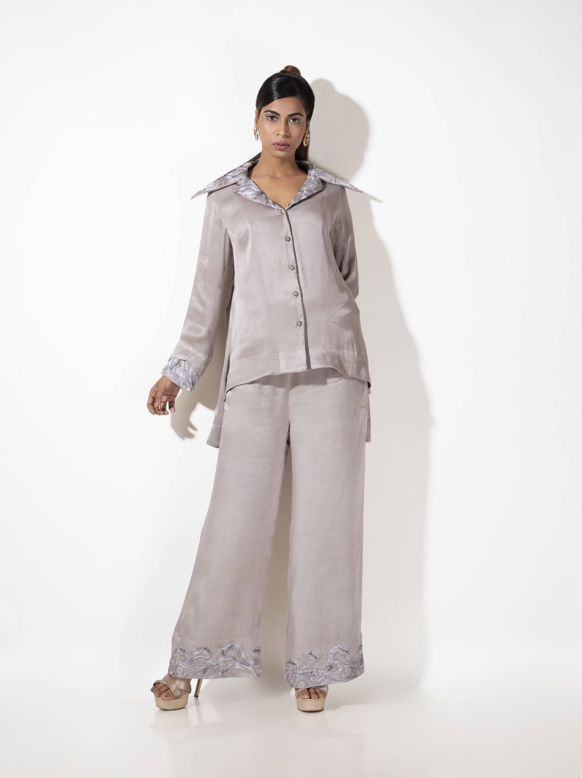 Wide Collar Co-ord Set - Arimi - House Of Design