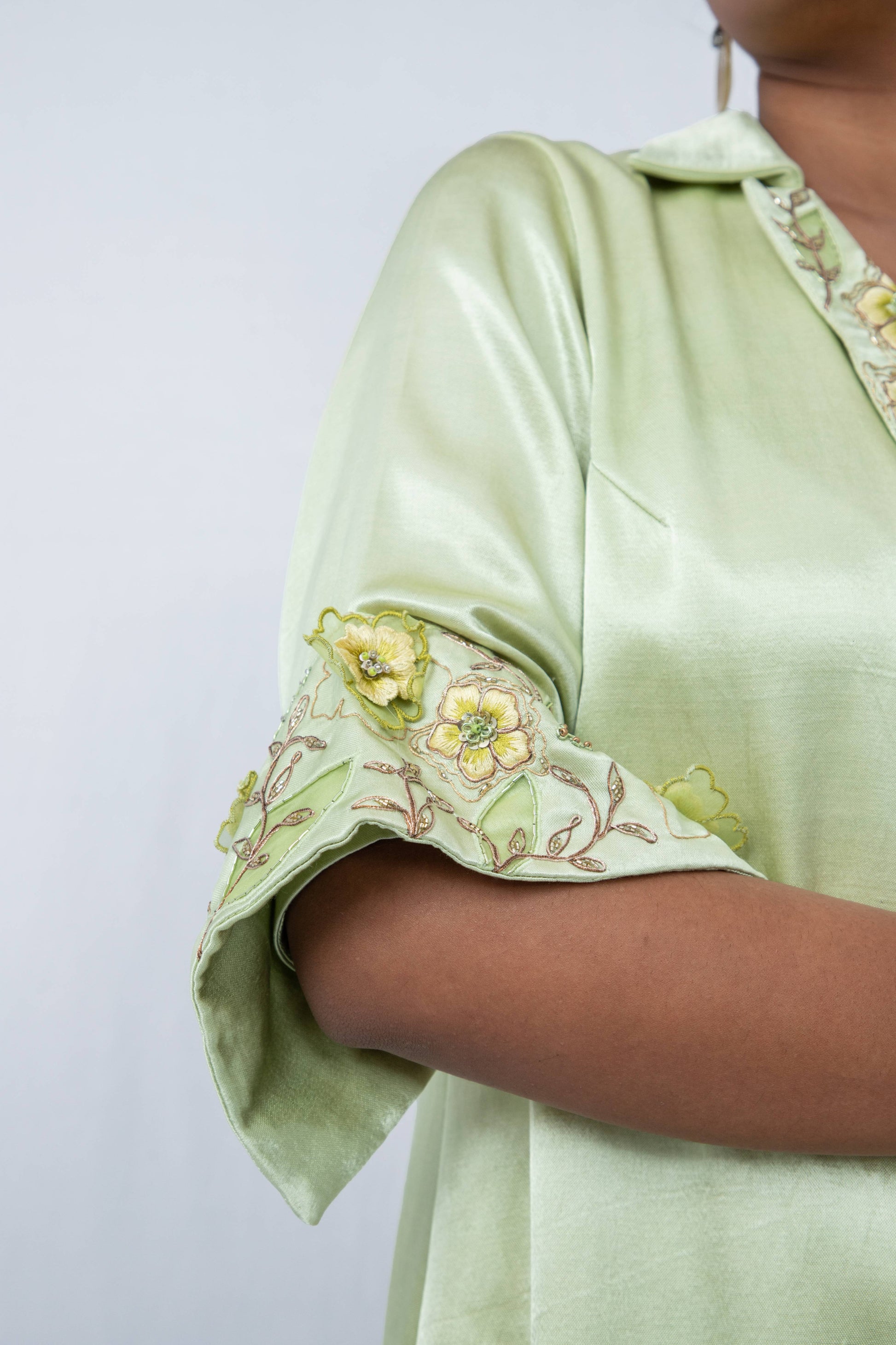 Y collar A-line Dress - Arimi - House Of Design