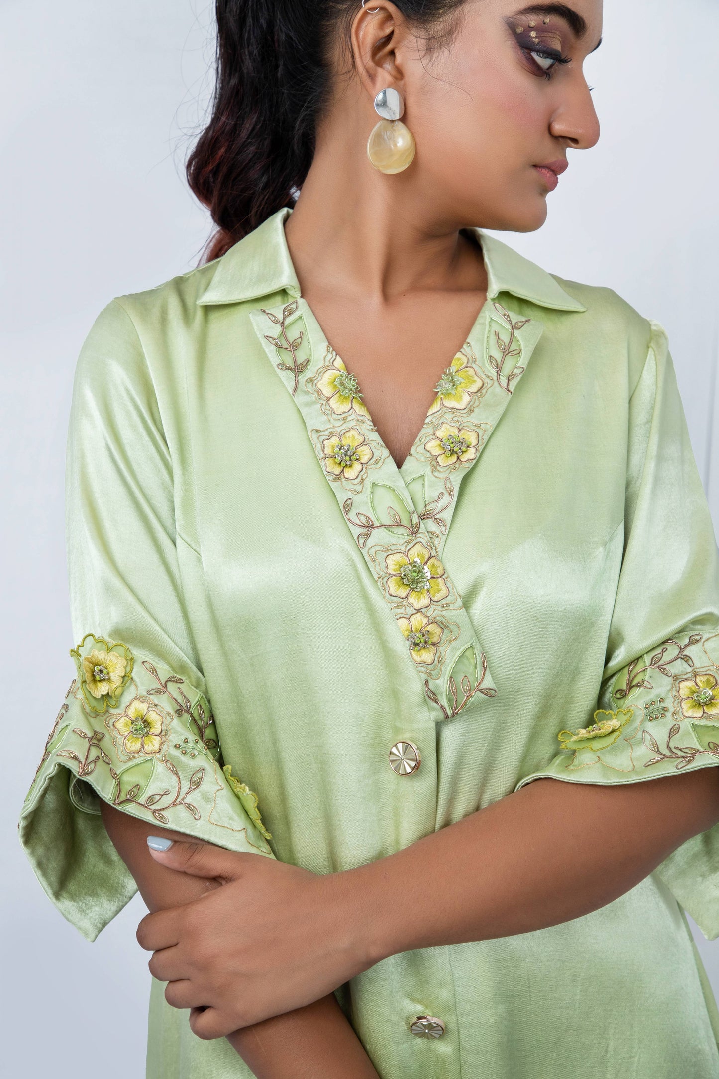 Y collar A-line Dress - Arimi - House Of Design