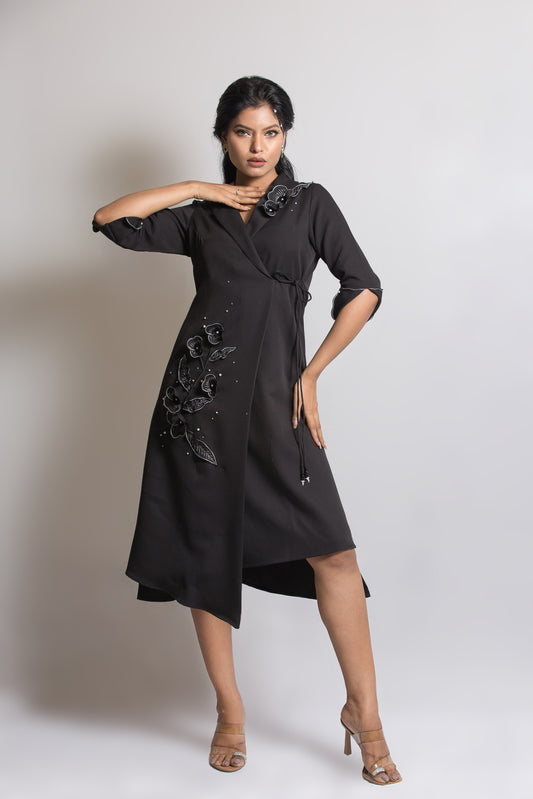 Blazer Tie up Dress - Arimi - House Of Design