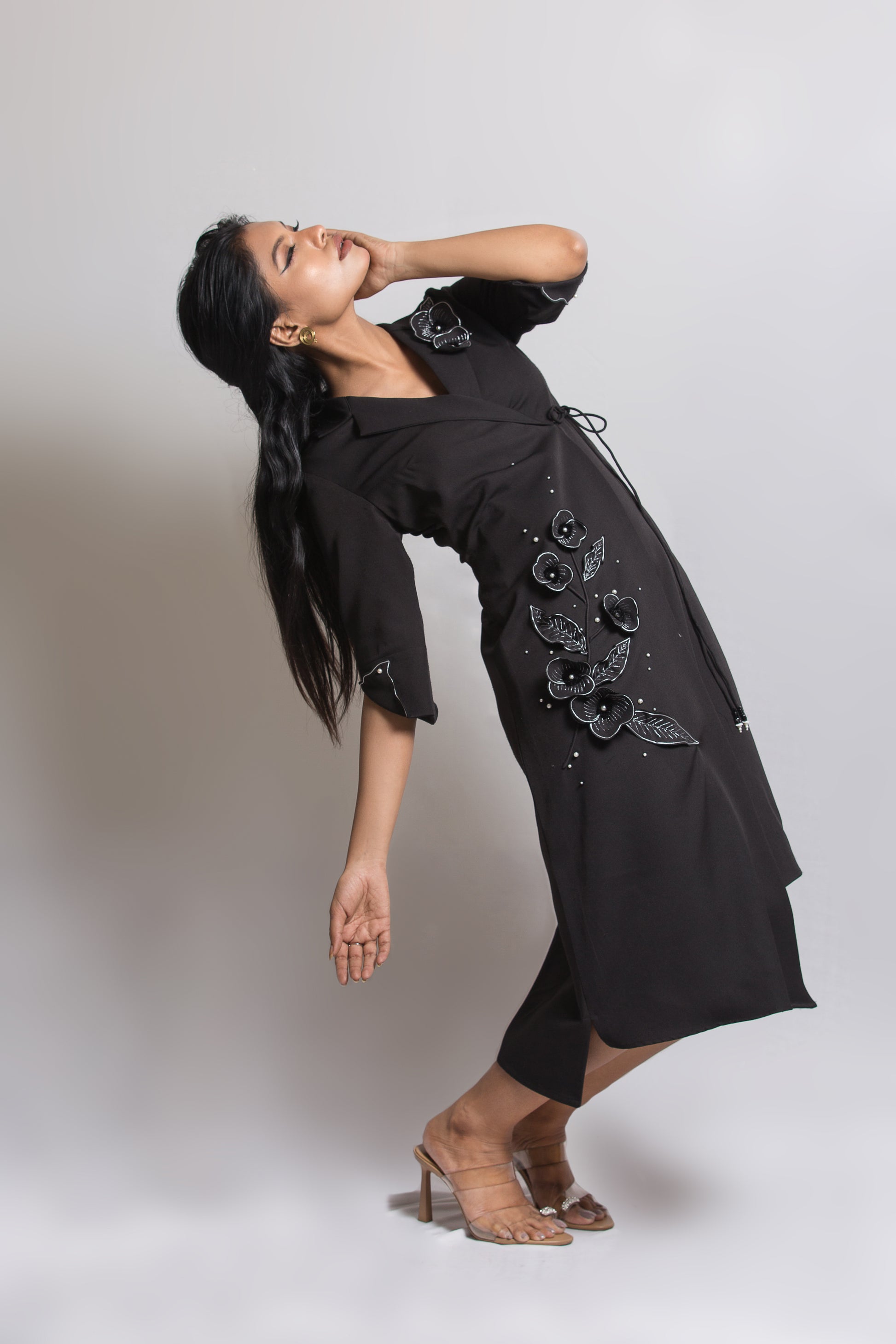 Blazer Tie up Dress - Arimi - House Of Design