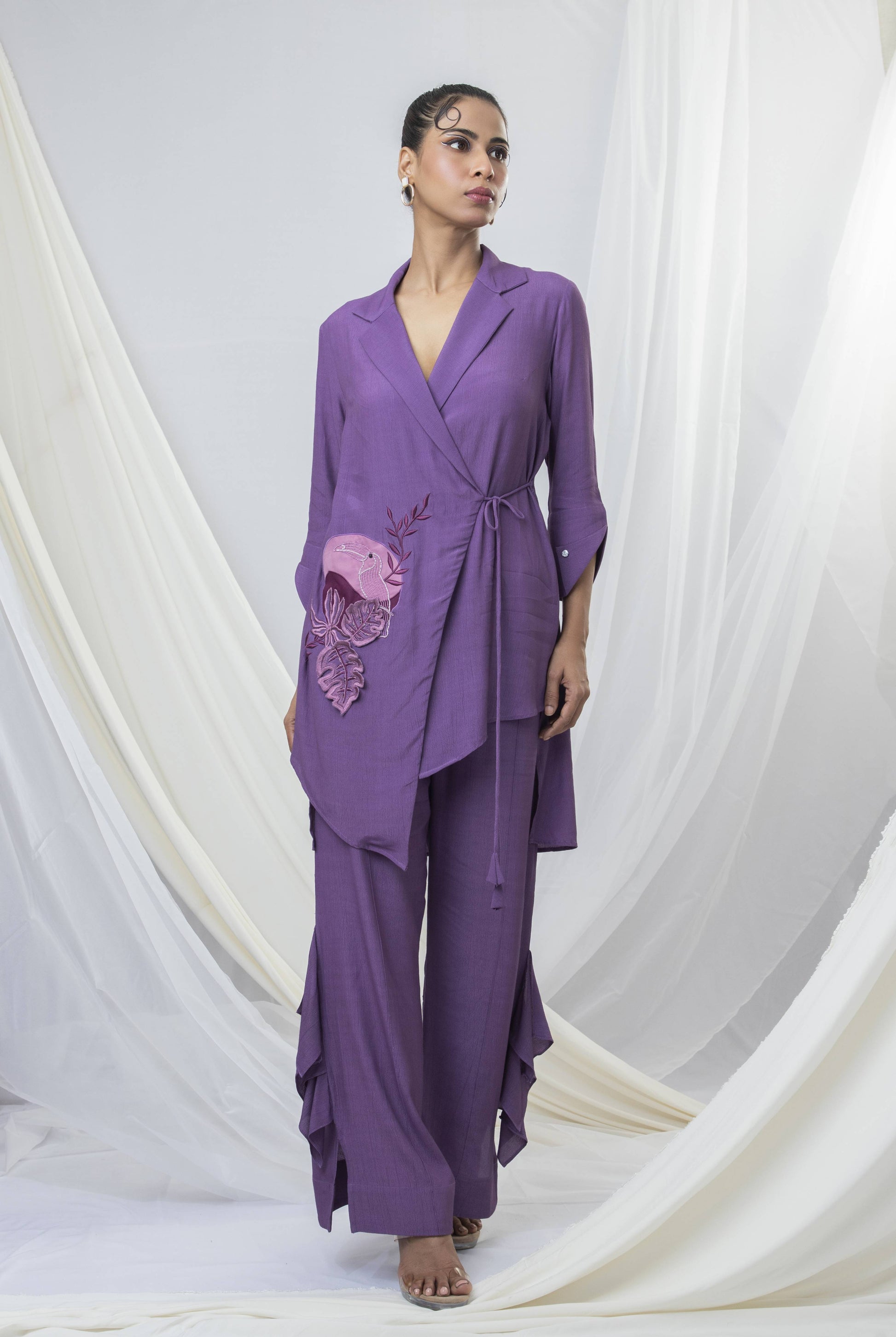 Tropical Elegance Tie-up Co-ord - Arimi - House Of Design