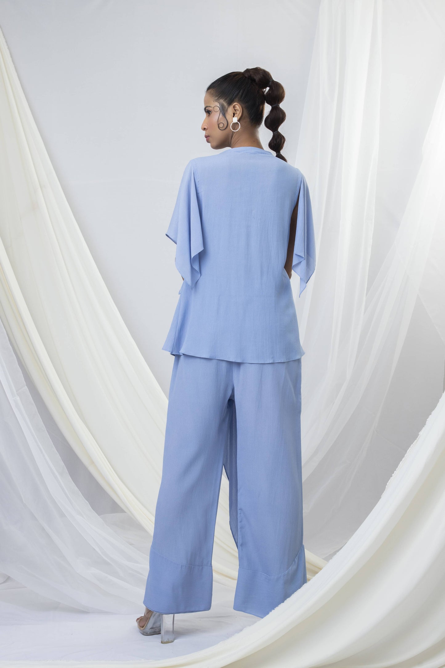 Dandelion Dreams Co-ord Set with Slit Handkercheif Sleeve Detail - Arimi - House Of Design