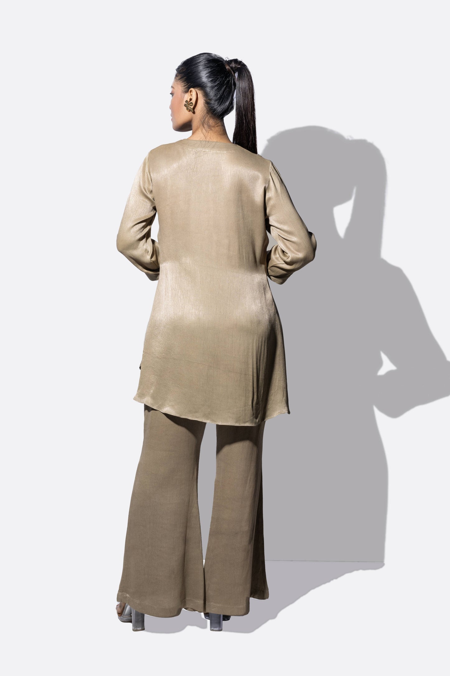 Elegant Crop Jacket Ensemble CordSet - Arimi - House Of Design