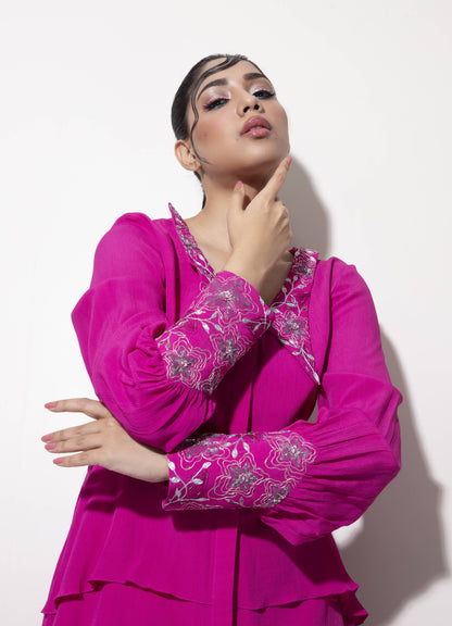 Tri-layered Handkerchief Co-ord Set - Arimi - House Of Design