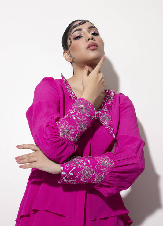 Tri-layered Handkerchief Co-ord Set - Arimi - House Of Design