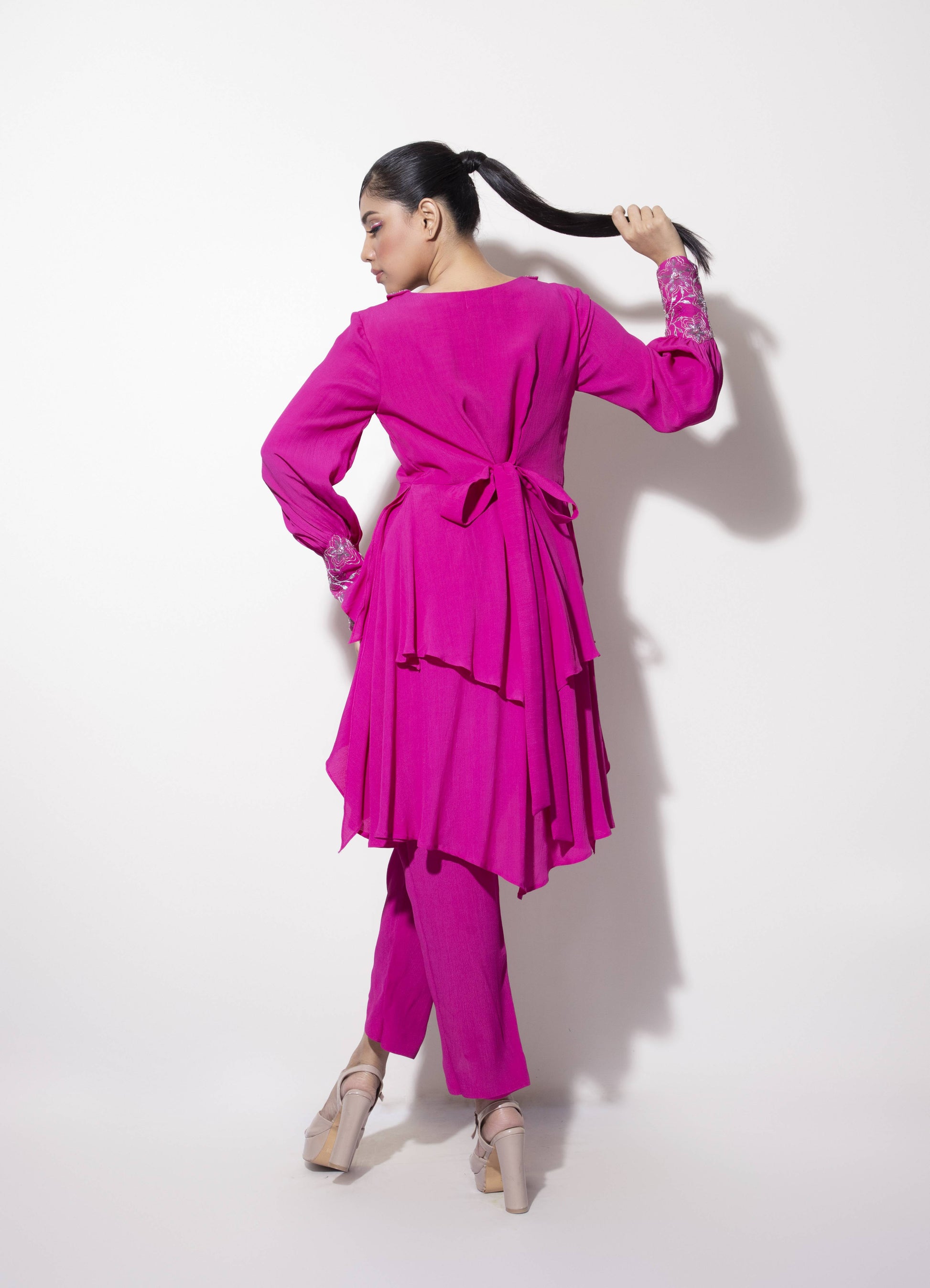 Tri-layered Handkerchief Co-ord Set - Arimi - House Of Design