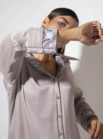 Wide Collar Co-ord Set - Arimi - House Of Design