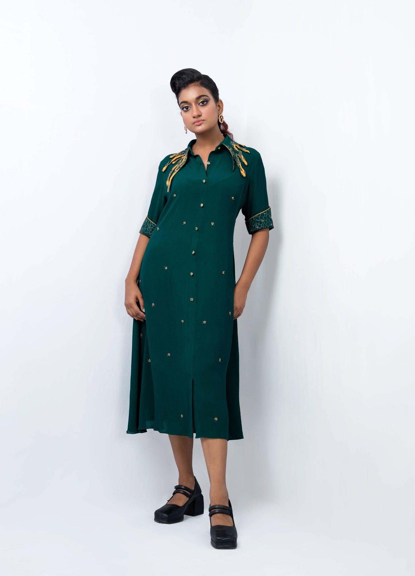 Honey drip collar dress - Arimi - House Of Design