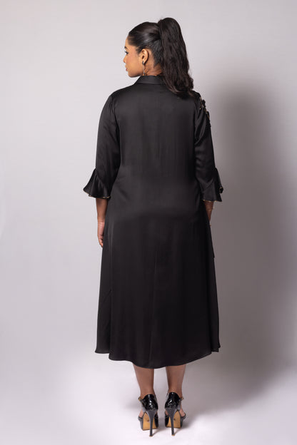 Asymmetric Frill Dress