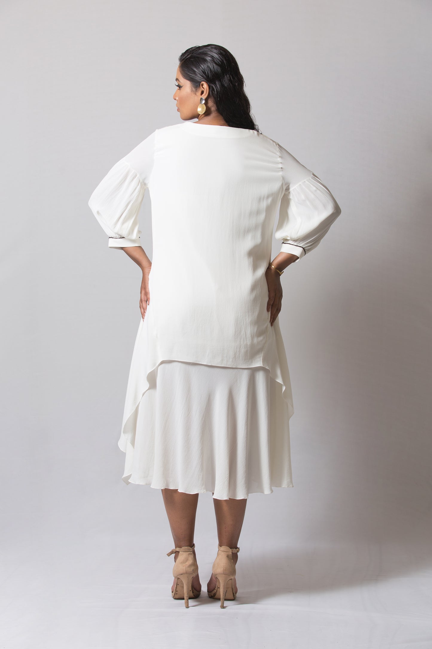 Autumn Leaf Double Layer Dress