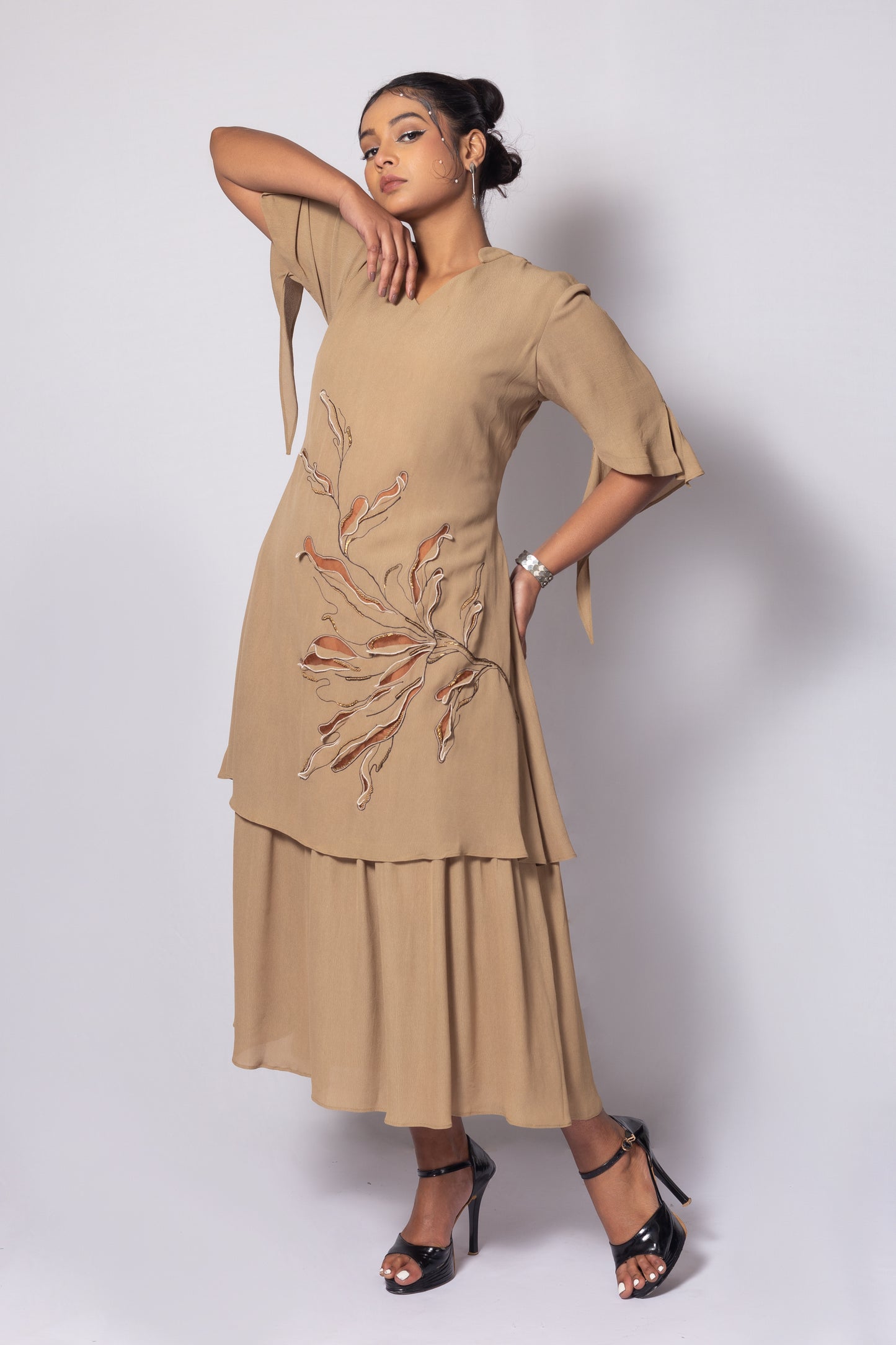 Fine Cut Layered Dress