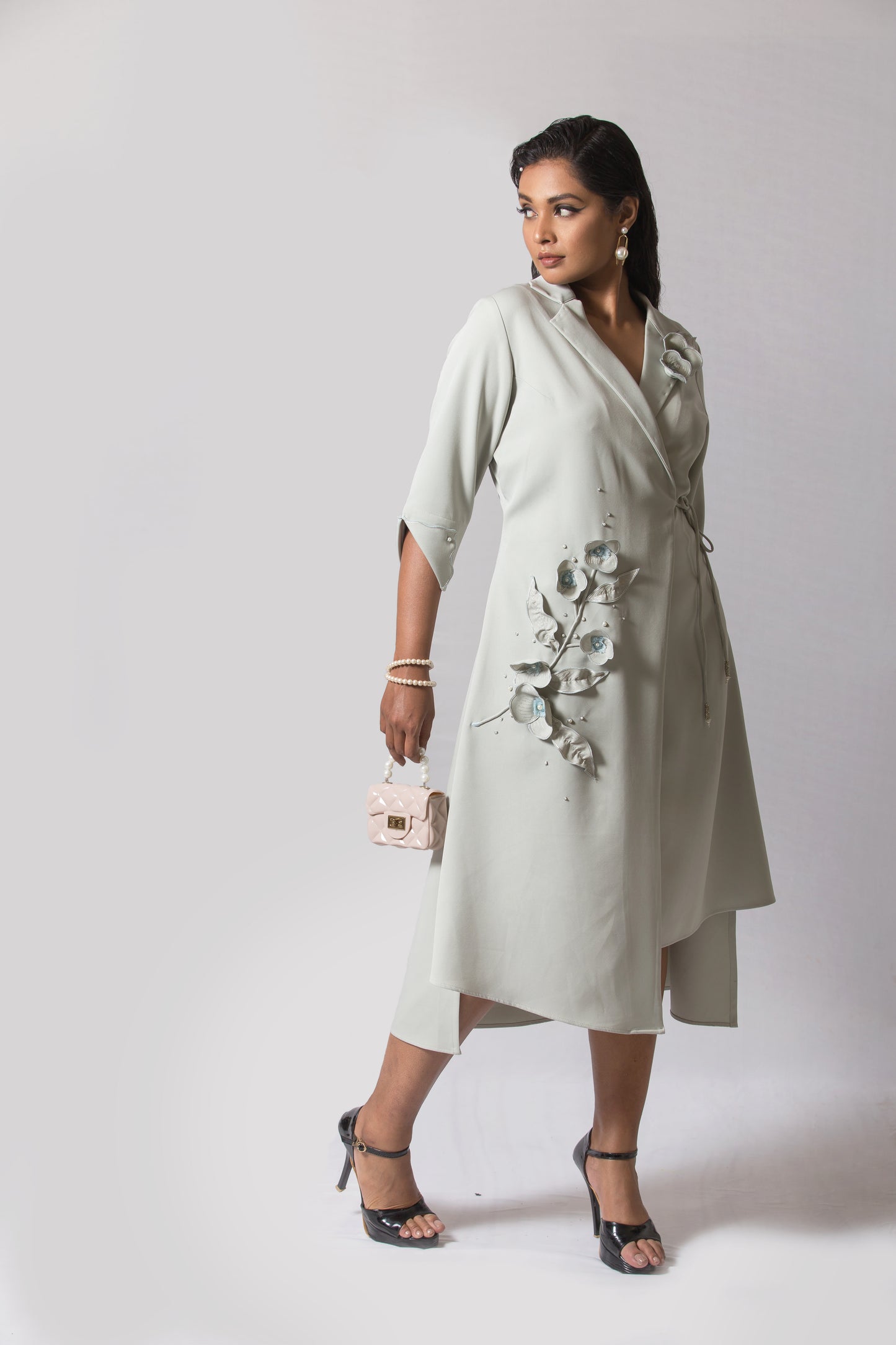Blazer Tie up Dress
