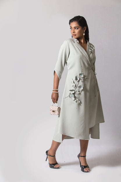 Blazer Tie up Dress